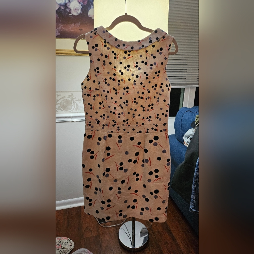 Boden Martha Knee Length Sheath Dress Ivory Size 10 Regular